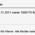 Mittlerweile wurde eine Million mal auf unserer Homepage zugegriffen. Natürlich ist uns bewusst, dass auch viele Zugriffe durch Bots dabei sind, doch trotzdem sind wir der Meinung, dass das eine […]